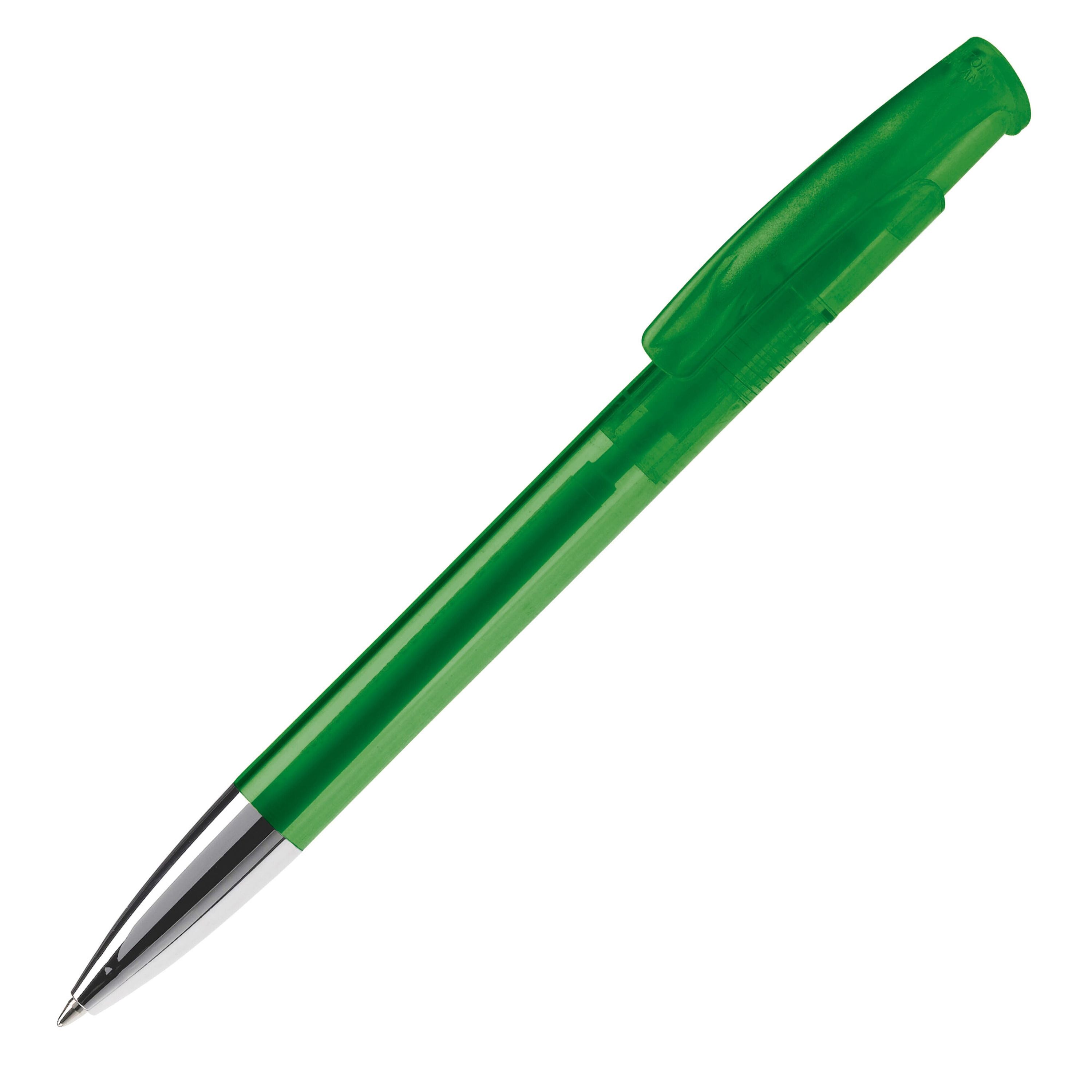 Kugelschreiber Avalon Transparent mit Metallspitze - transparent  -  grün-42