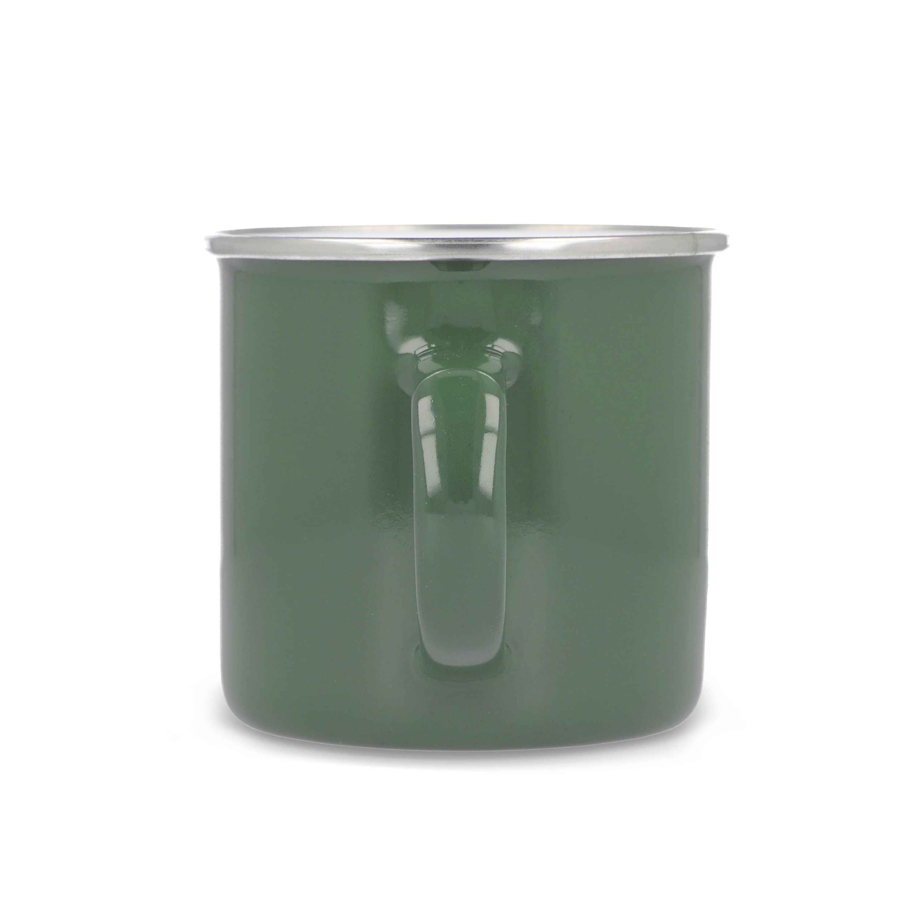 Emalie Becher 350ml - olivgrün-380