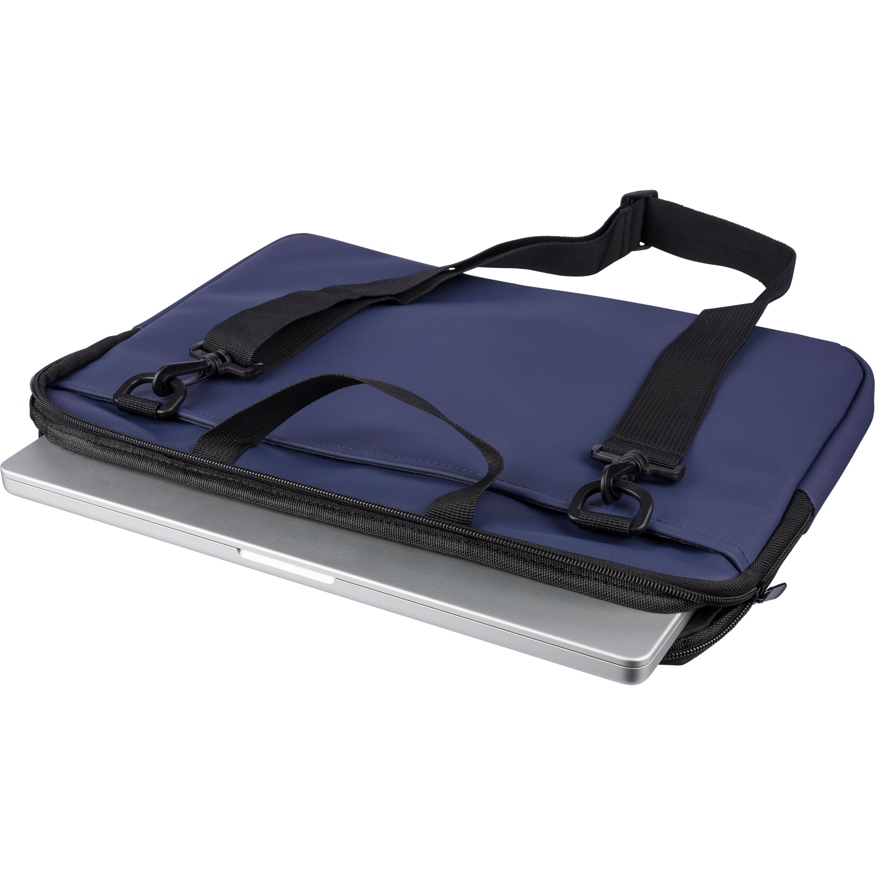 Recycelte PU-Laptoptasche Rafi - schwarz-603