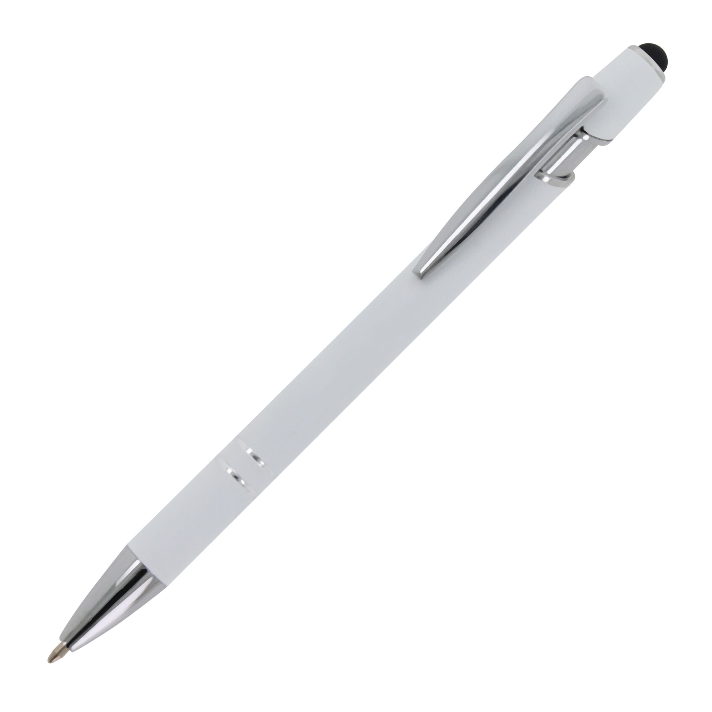 Kugelschreiber Paris Metall Soft Touch - weiss-905