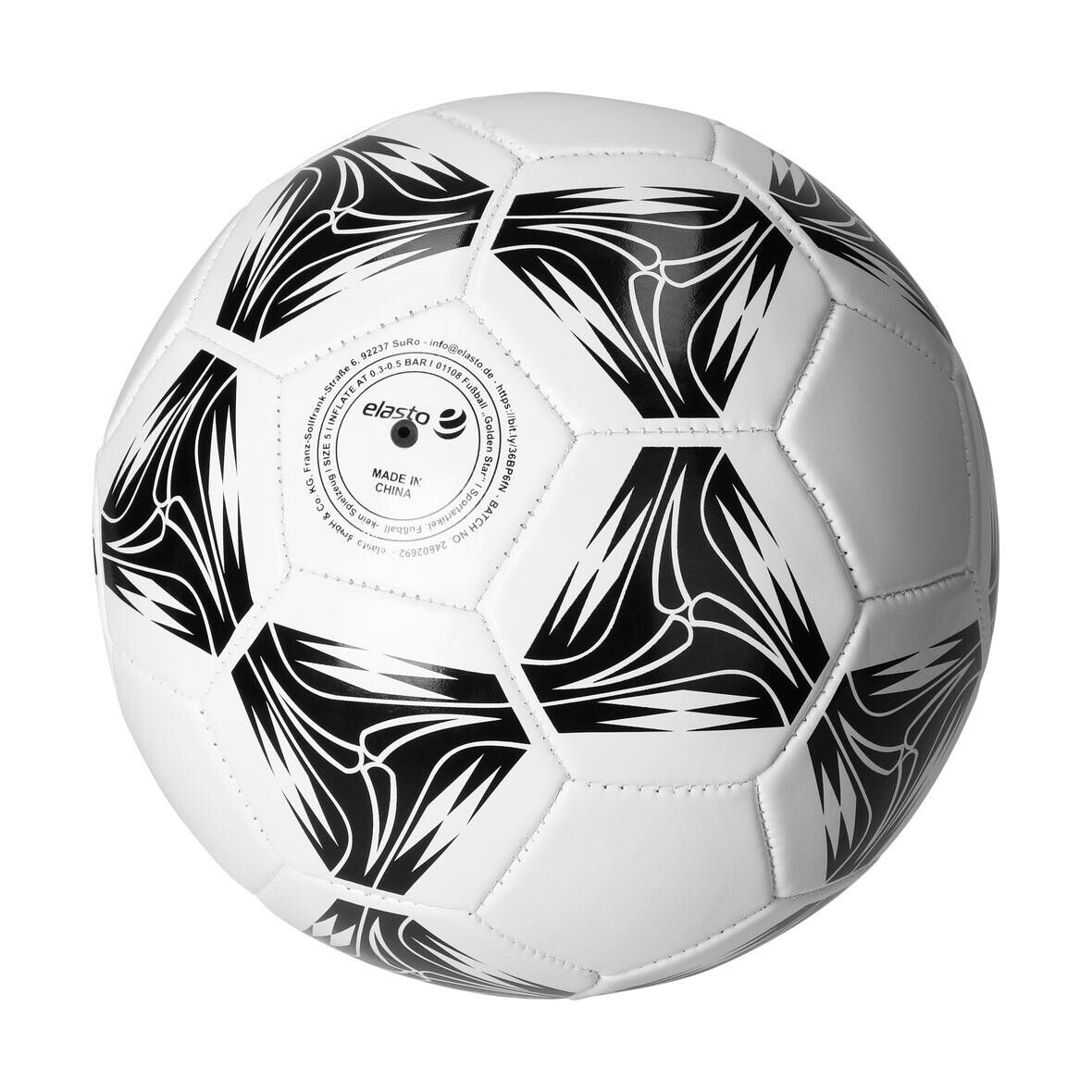 Fußball Golden Star - weiß - schwarz-620