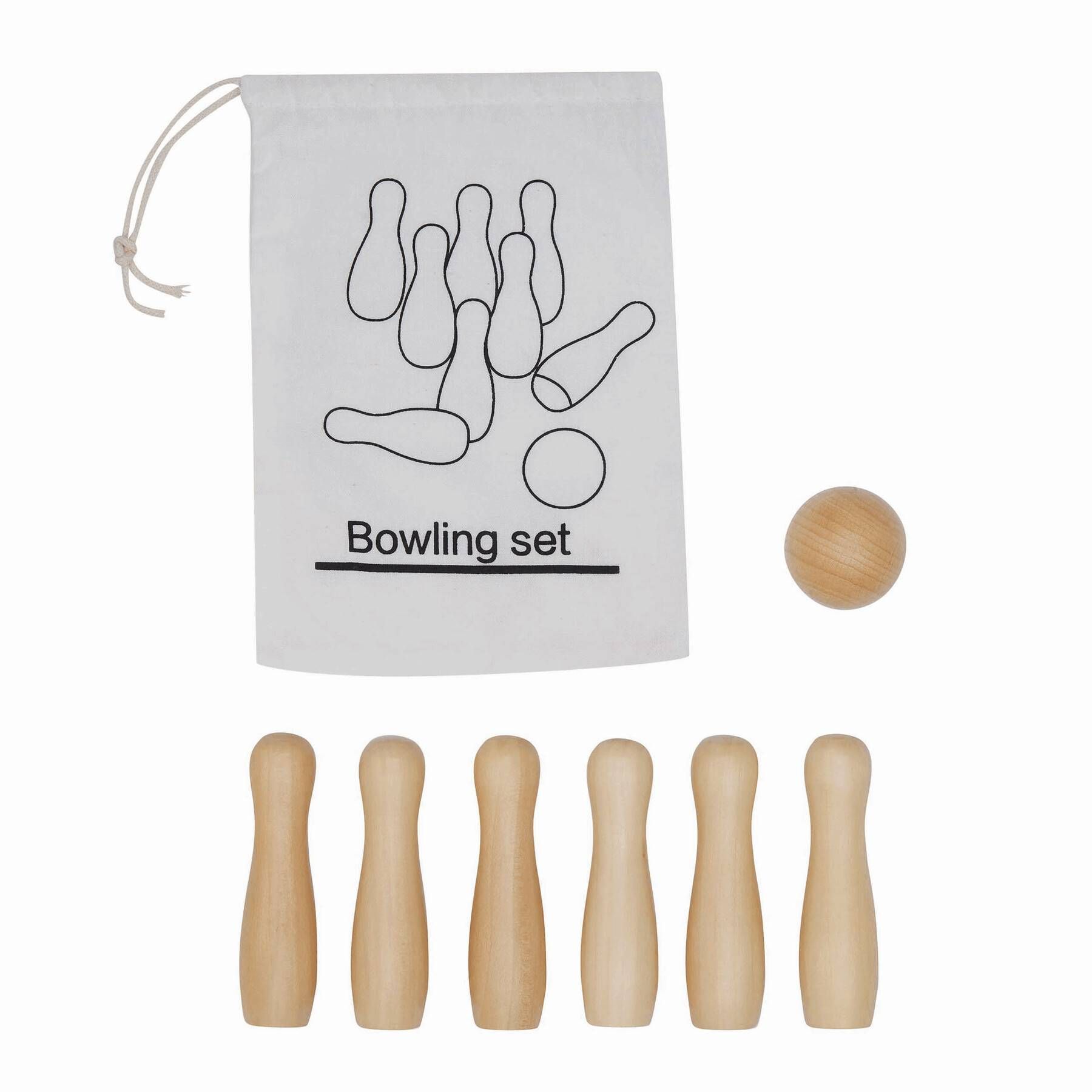 Bowling Spiel FIRST STRIKE - braun-878