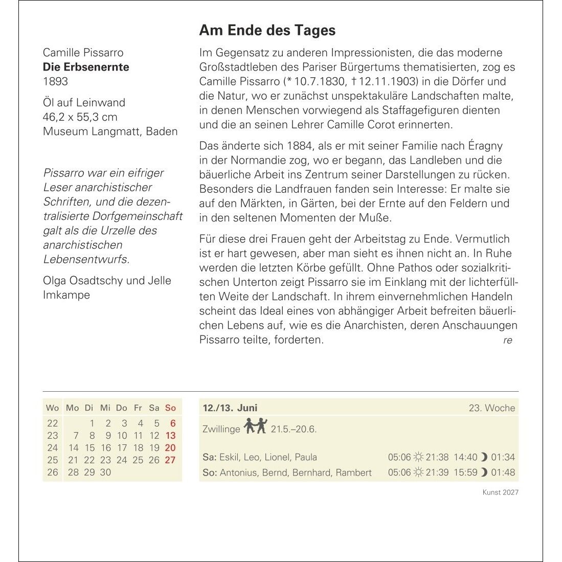 Kunst Tagesabreißkalender-815