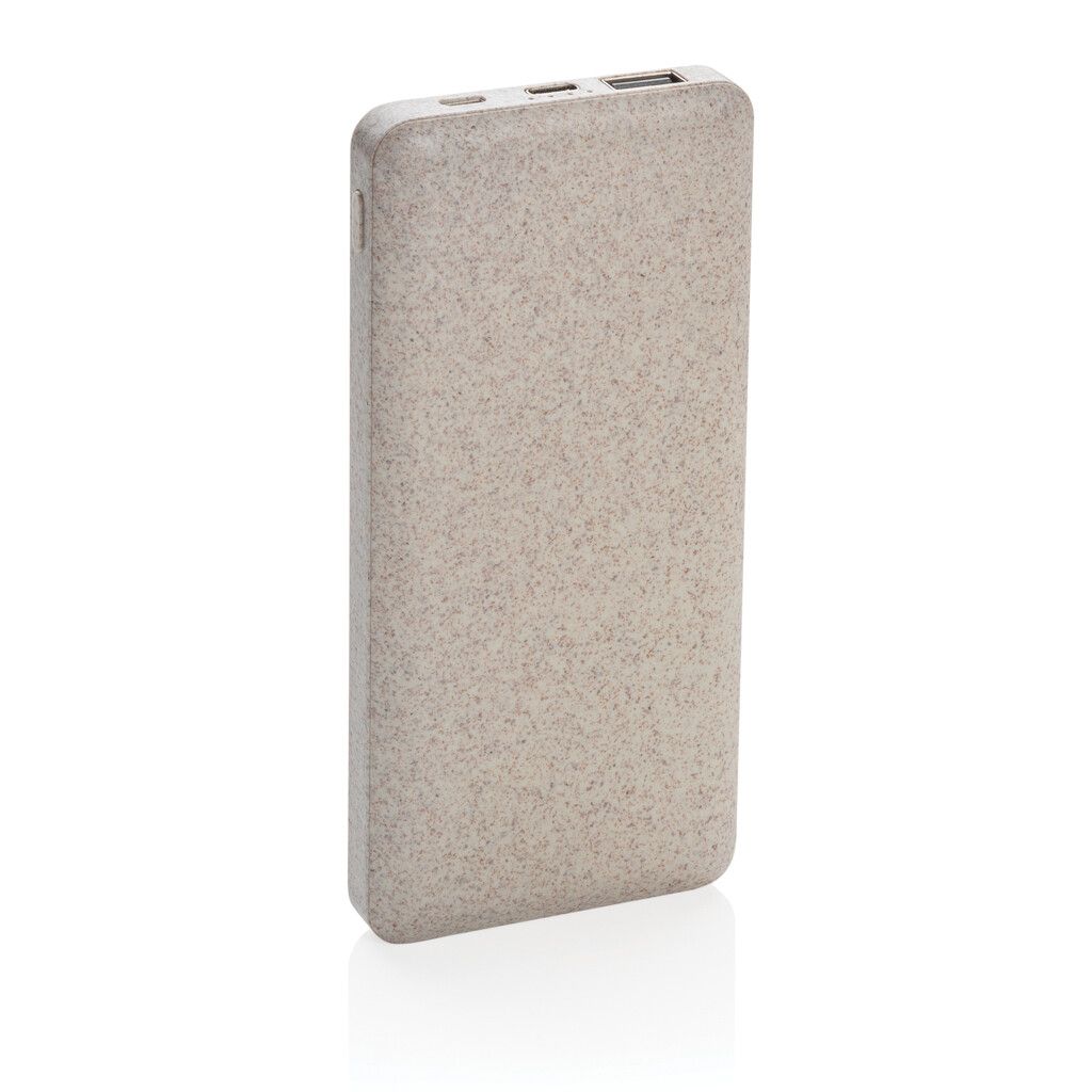 10.000 mAh Weizenstroh Powerbank - khaki-80