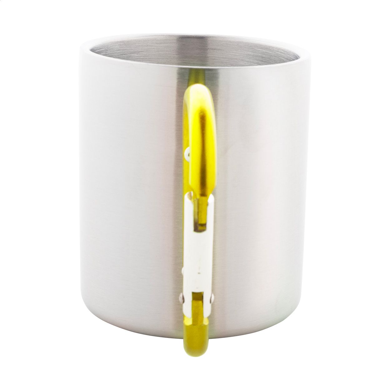 Cadisha Edelstahlbecher, 200 ml - gelb - silber-63