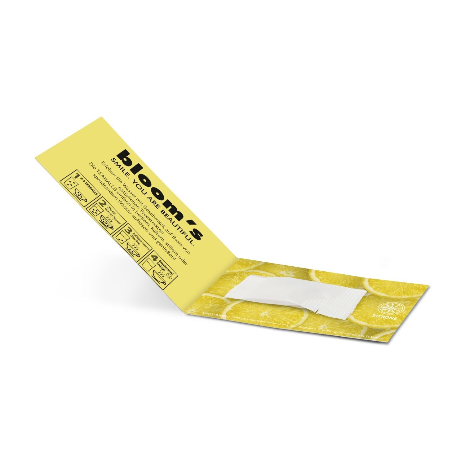 Promo Drops by TEABALLS - 1 Sachet (6-8 Zitrone Drops für ein Erfrischungsgetränk mit bis zu 0,5 L)-502