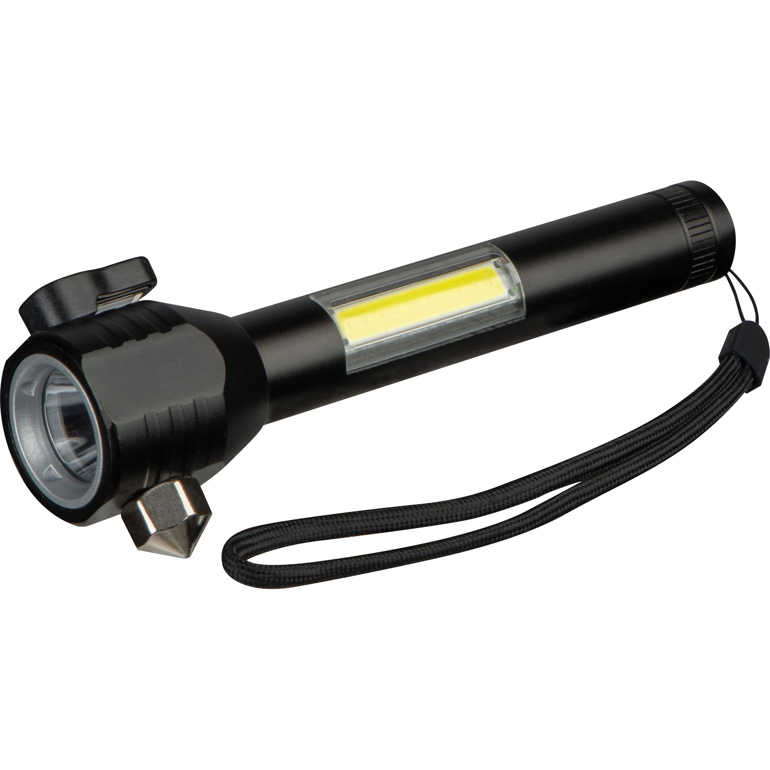Wiederaufladbare Taschenlampe Trent - schwarz-501