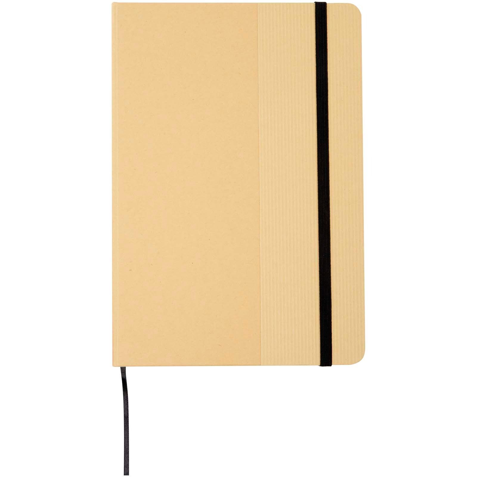 Nelida A5 Hardcover Notizbuch aus recyceltem Karton - schwarz-464