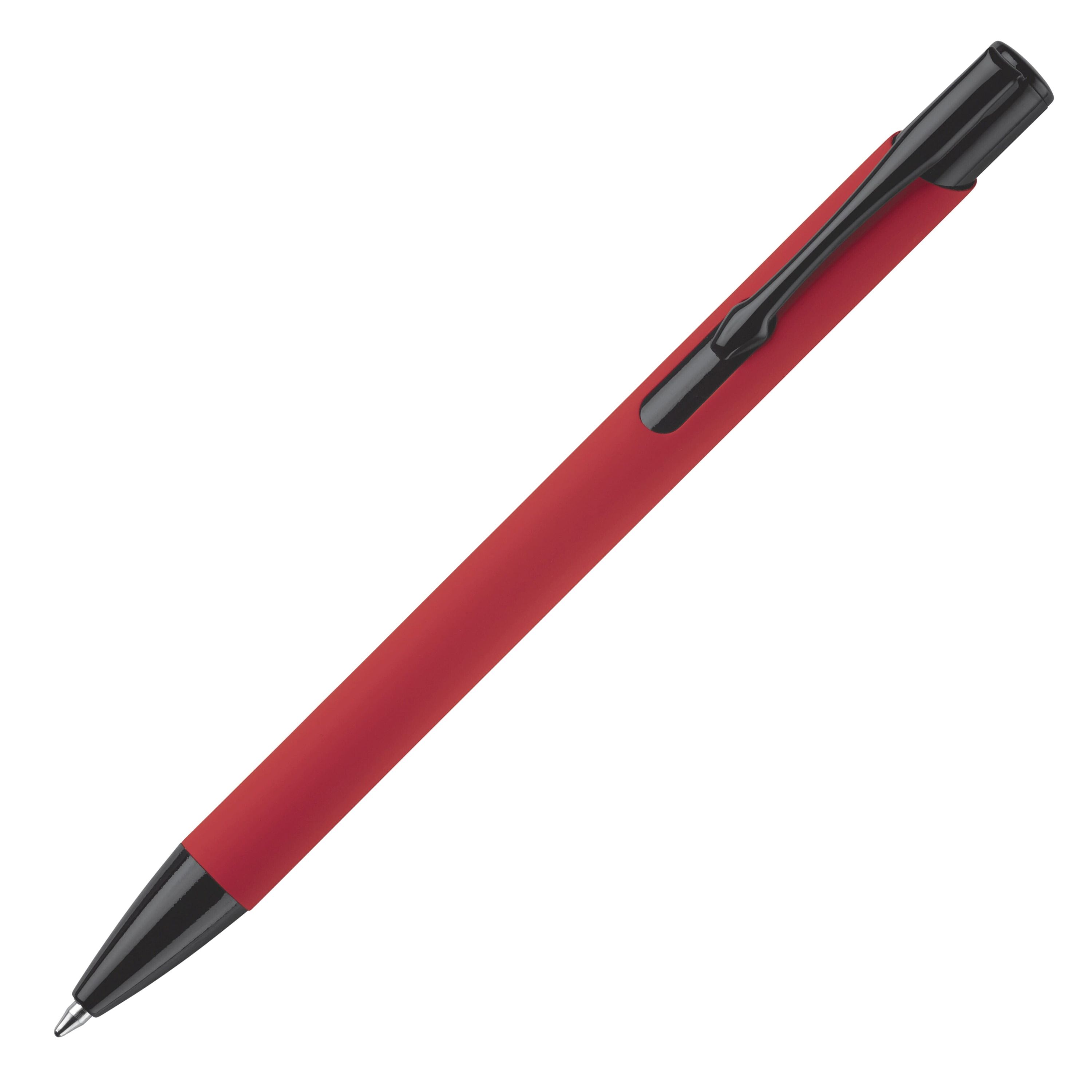 Kugelschreiber Alicante wSofttouch - rot  -  schwarz-857