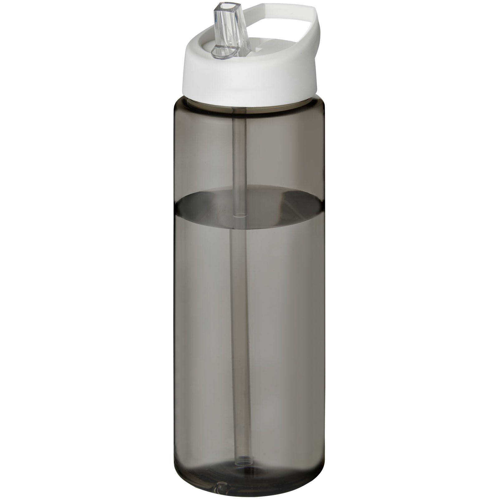 H2O Active Eco Vibe 850 ml Sportflasche mit Ausgussdeckel  - kohle -  weiss-321