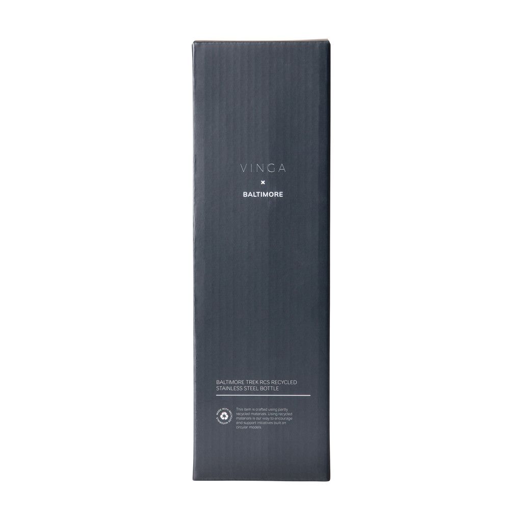 VINGA Baltimore Trek RCS recycelte SS Flasche 600ml - navy blau-978