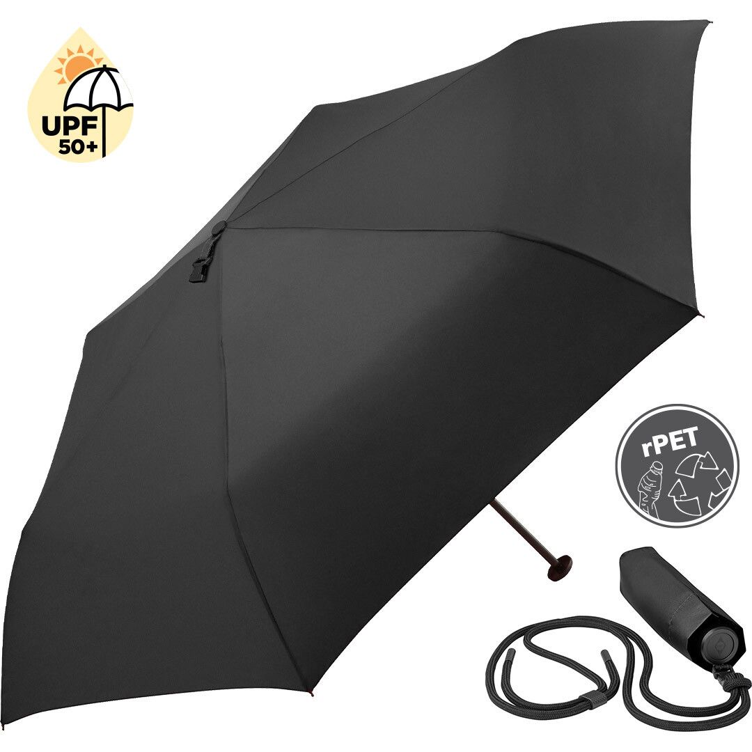 Mini-Taschenschirm FARE® FiligRain ToGo Ø88 cm - schwarz-873