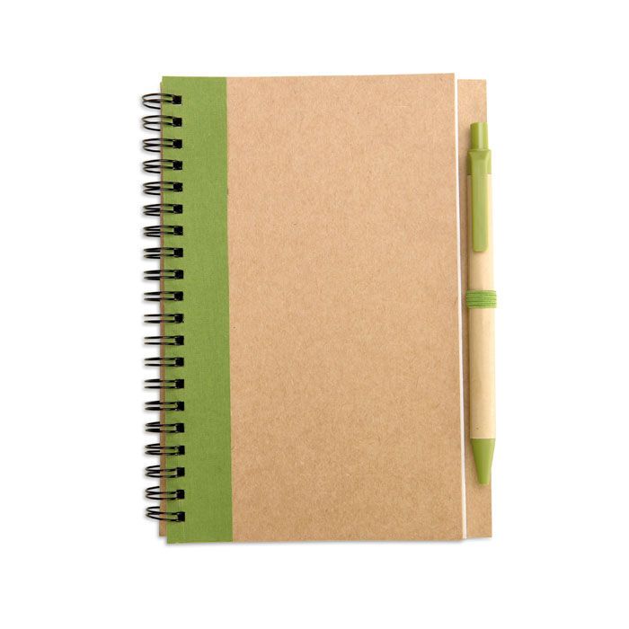 Recycelter Notizblock SONORA PLUS - limette-551