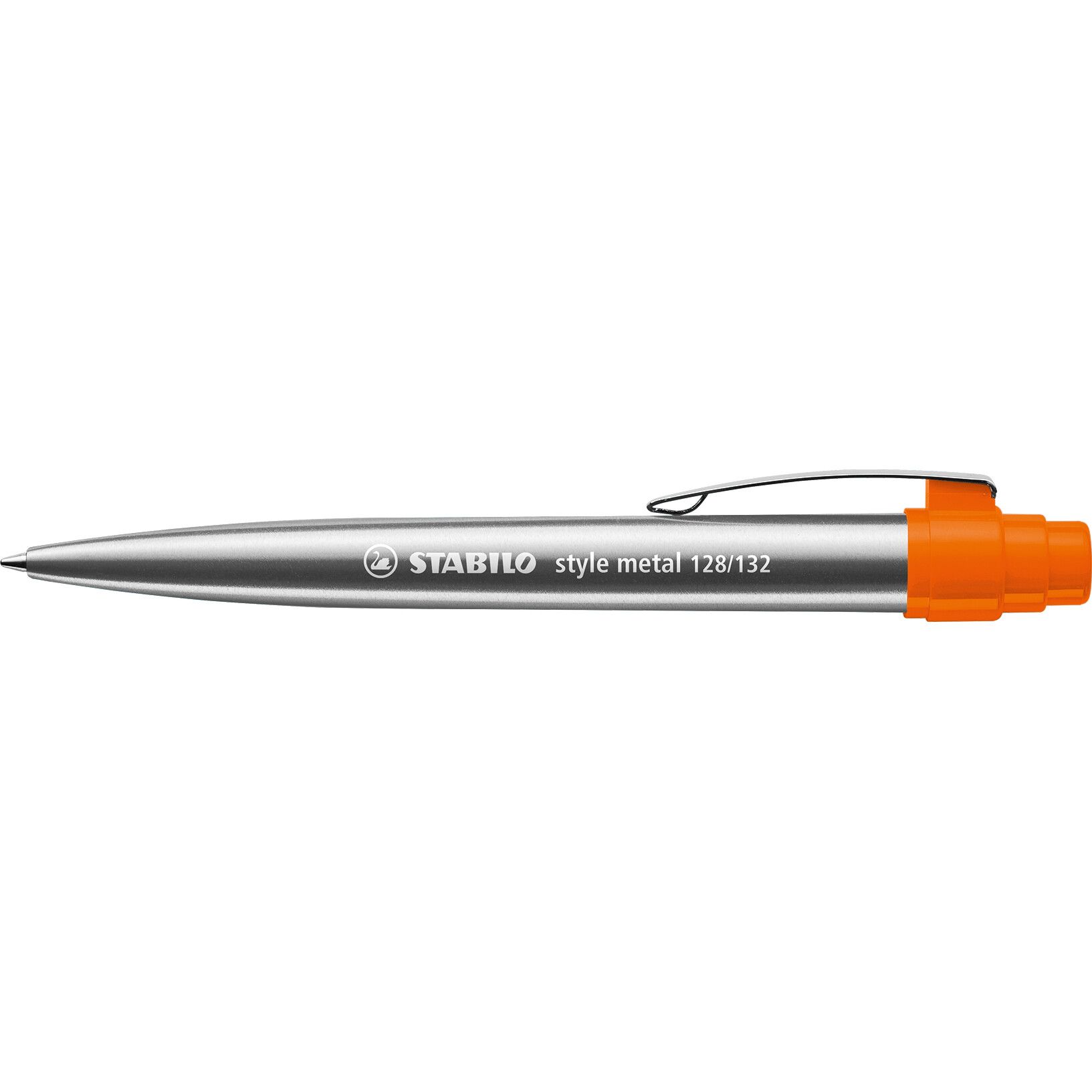 STABILO style metal Kugelschreiber - silber - orange-740