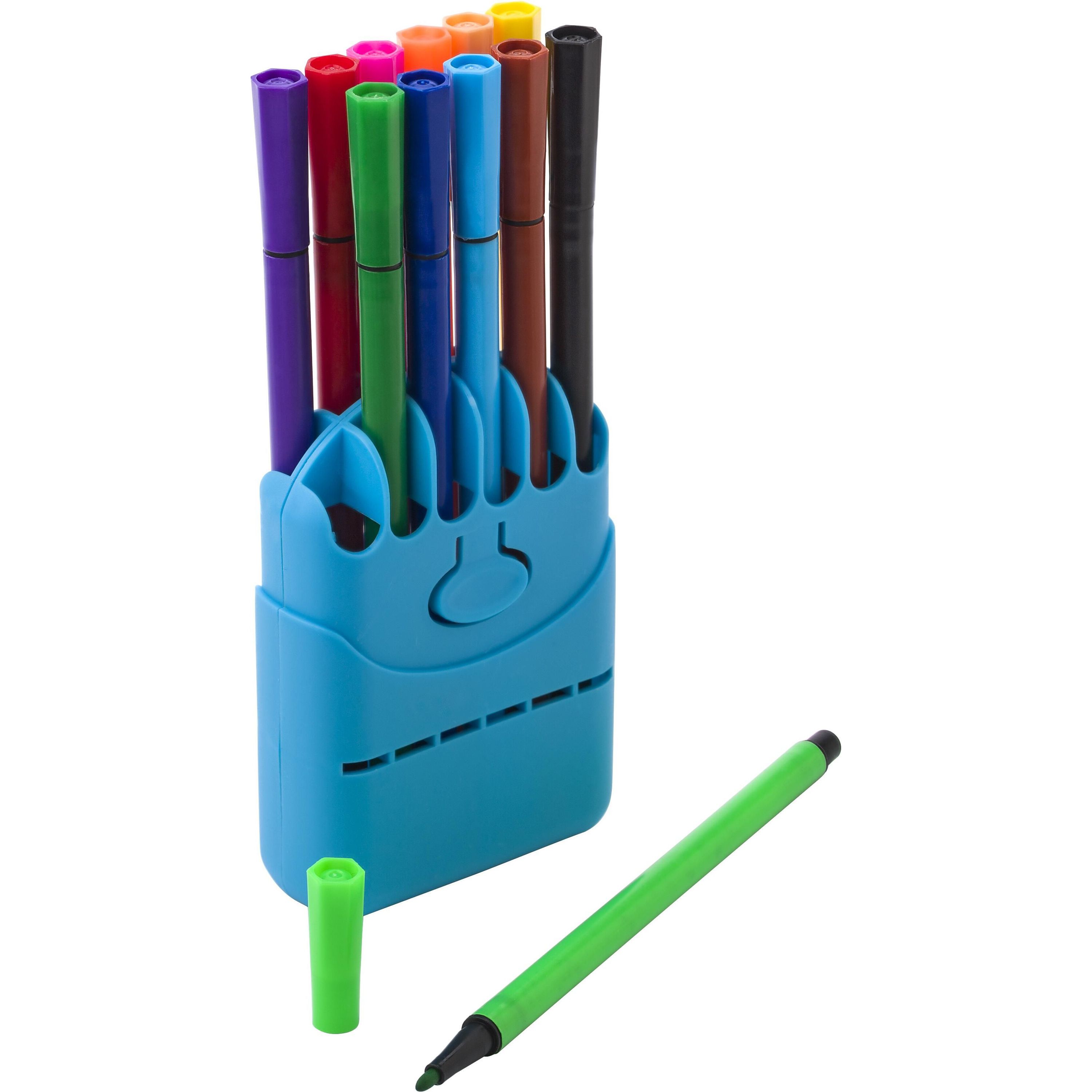 Filzstift-Set aus Kunststoff Evan - hellblau-166