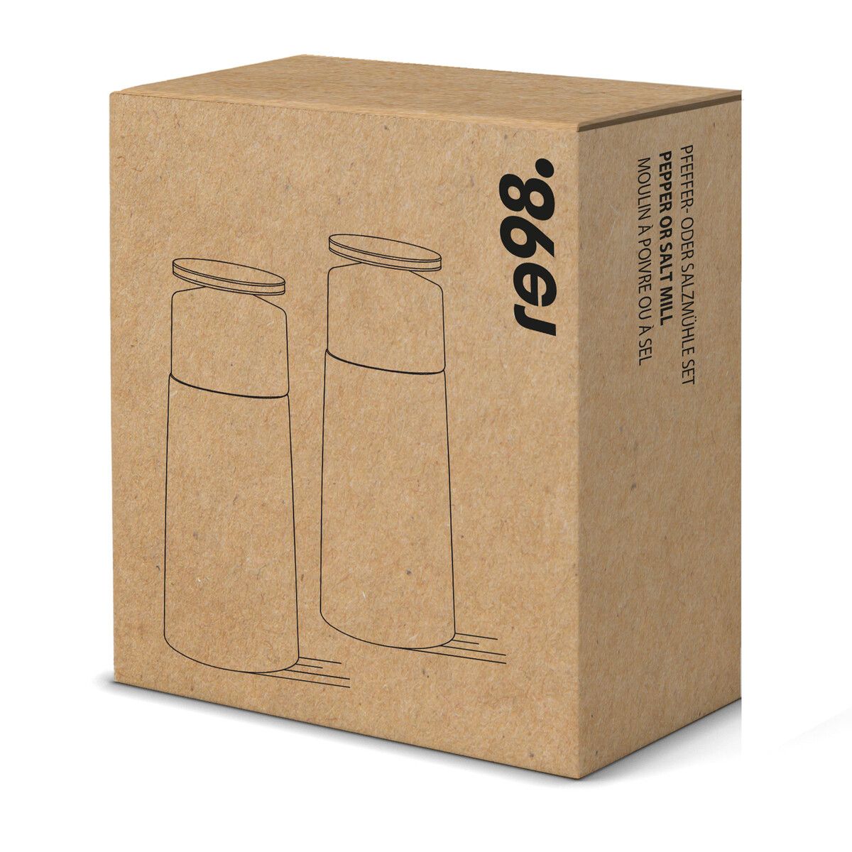 Pfeffer- oder Salzmühle RE98-MILLMASTER DUO - braun-248