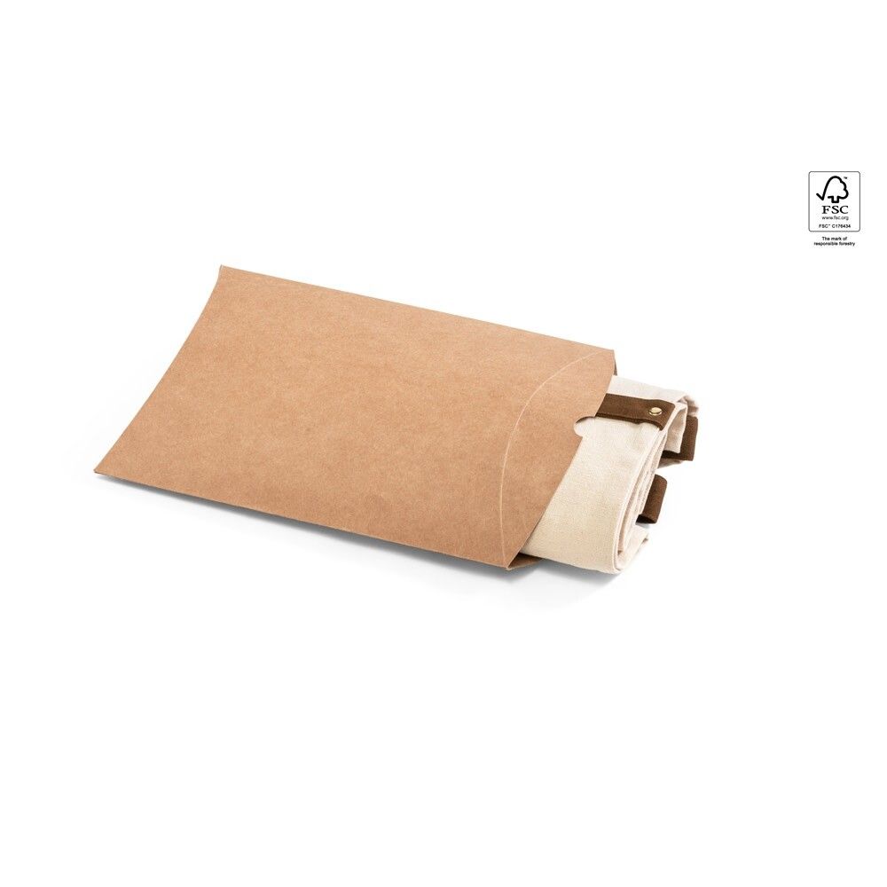 HOLM Schürze aus 100% Canvas-Baumwolle (320 g/m²) mit Metalldetails - naturhell-45