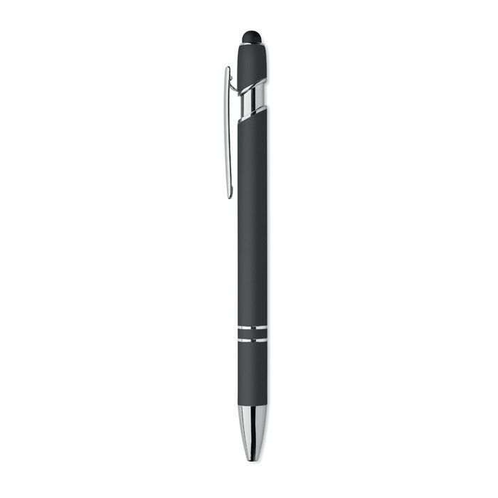 Druckkugelschreiber mit Stylus SIPARO - schwarz-526
