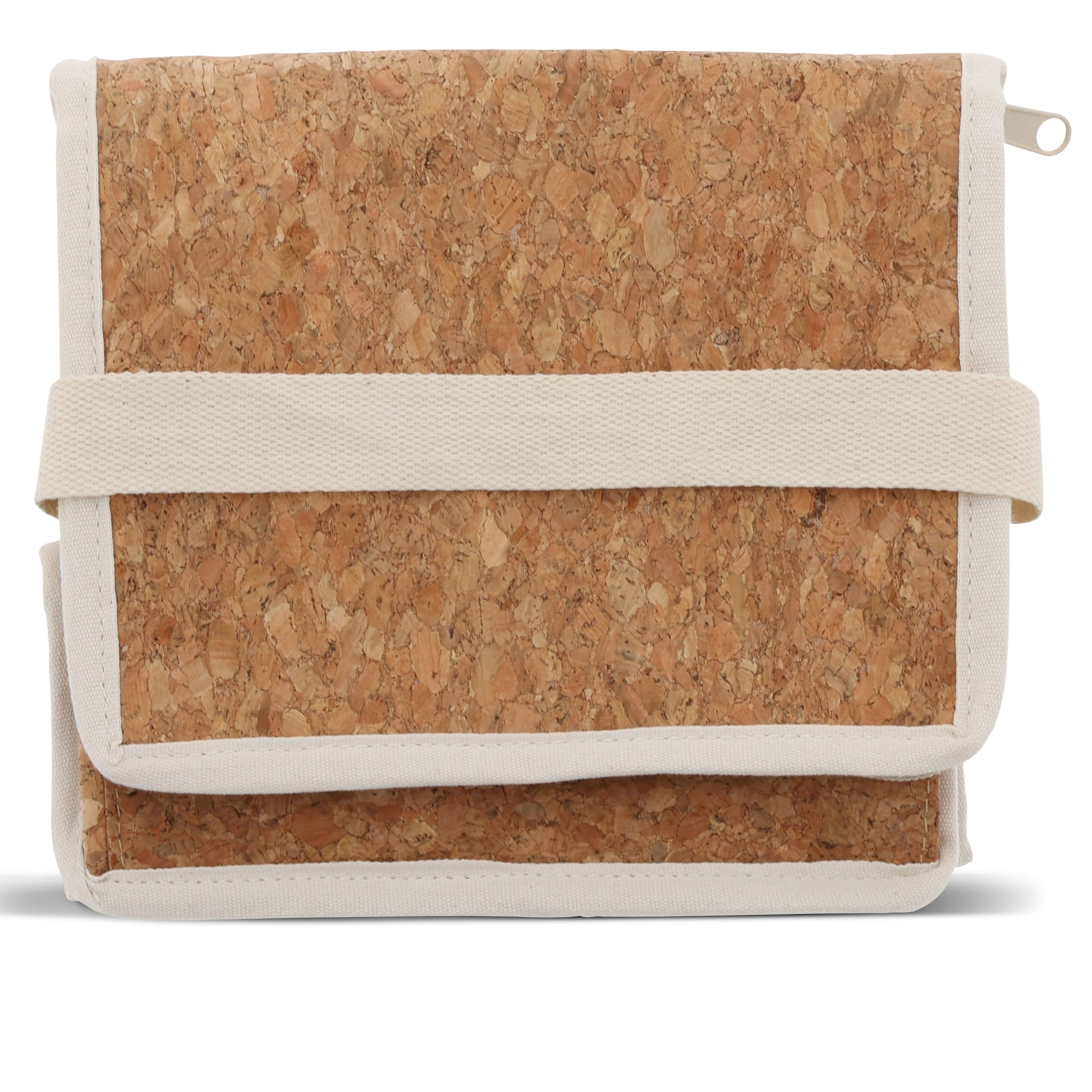 Kühltasche mit Korkelementen 22x18x18cm - natur-100