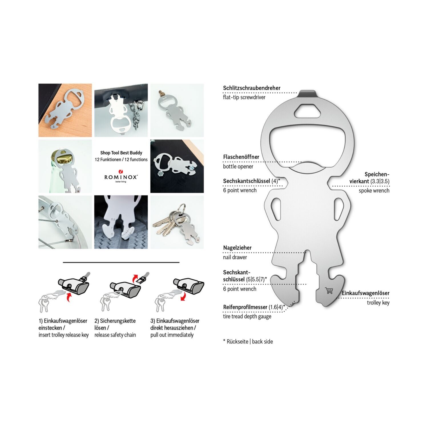 ROMINOX® Shop Tool Best Buddy - 12 Funktionen-807
