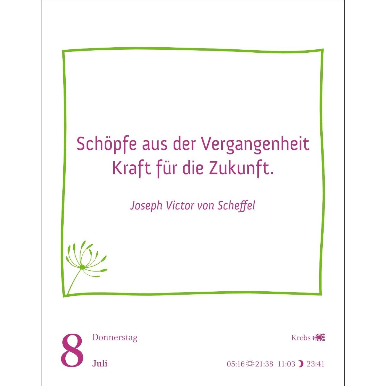 Heute ist dein Tag! Tagesabreißkalender-927