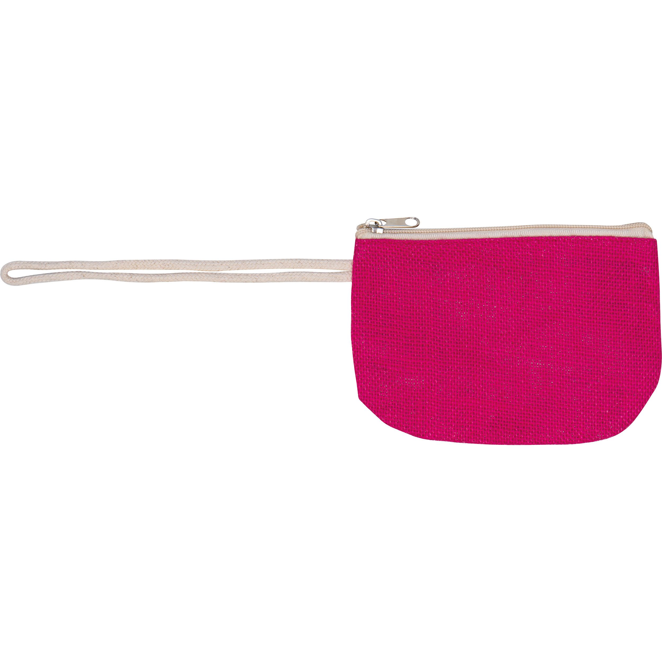Jutetasche mit Kordelgriffen - pink-502