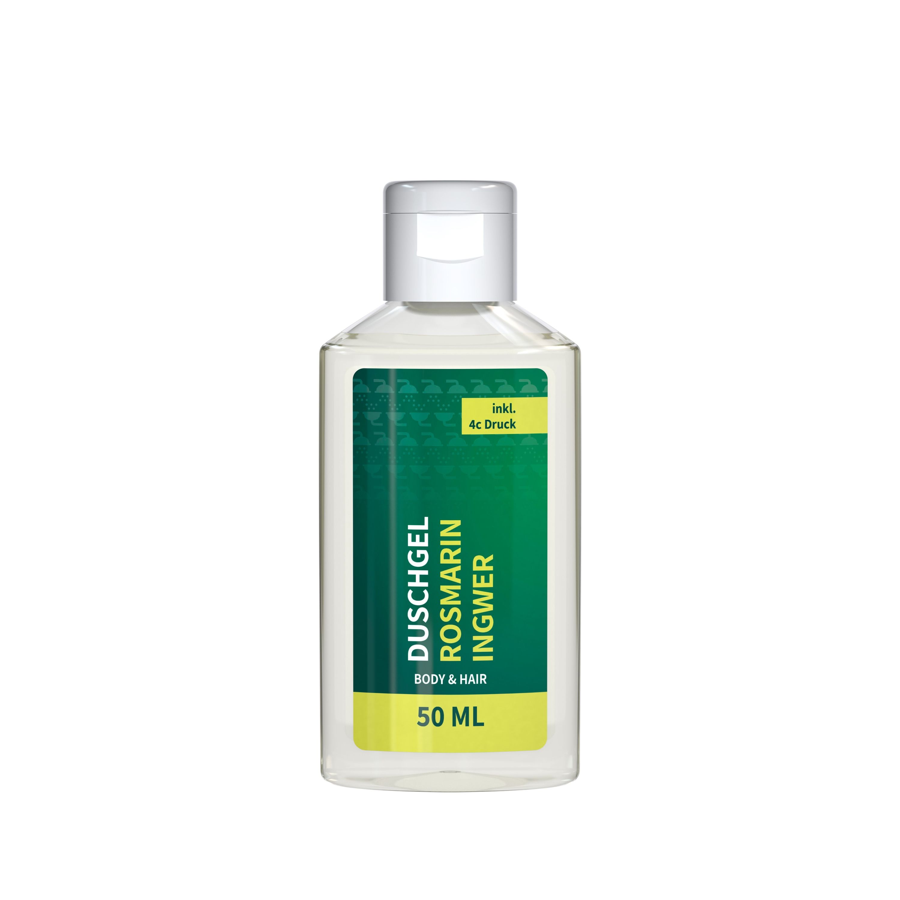50 ml Flasche Duschgel Rosmarin-Ingwer Body Label-340
