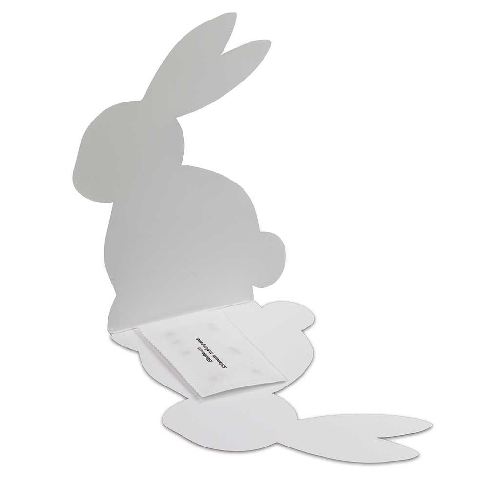Klappkärtchen Osterhase - Druck individuell Digitaldruck Vorder- und Rückseite-823