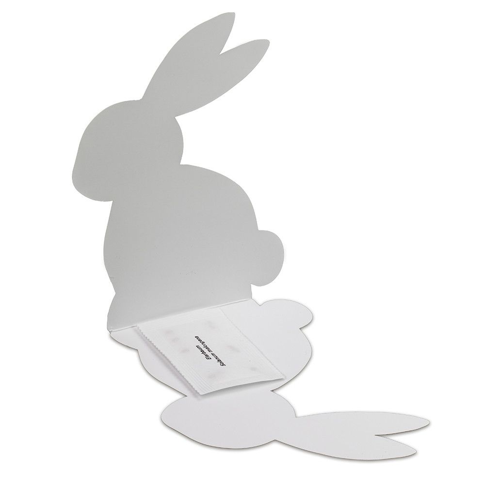 Klappkärtchen Osterhase - Druck individuell Digitaldruck Vorder- und Rückseite-823