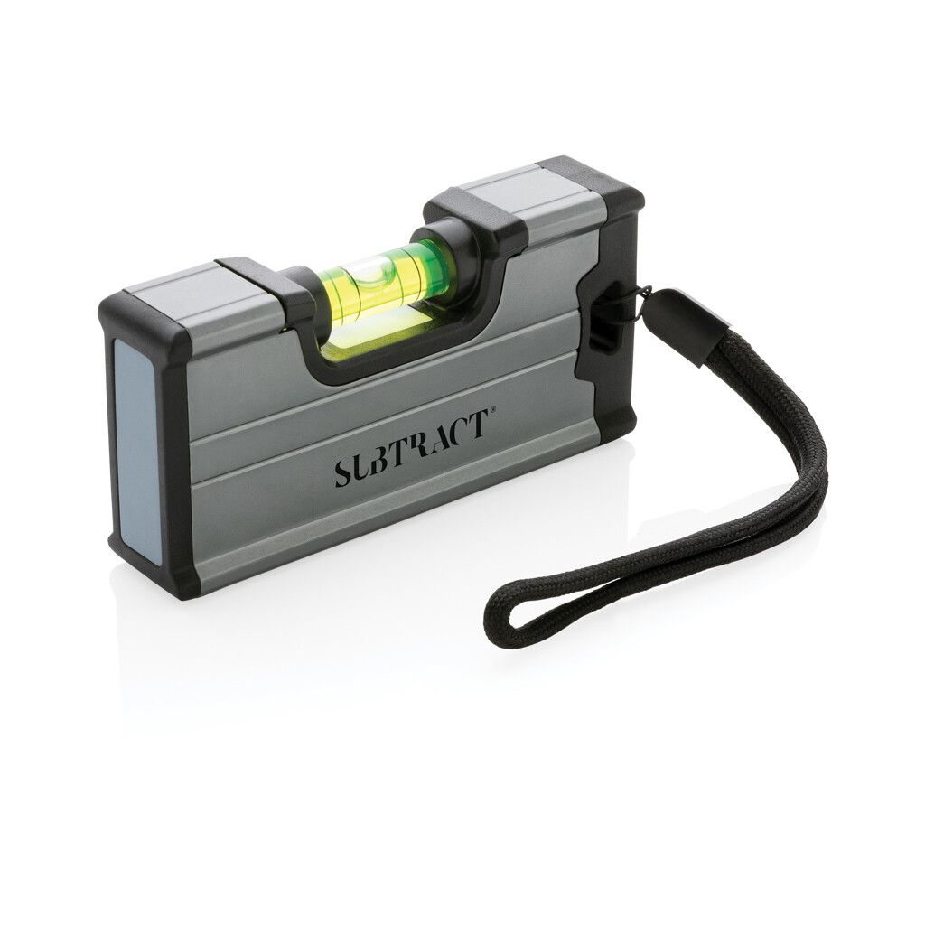 Wasserwaage im Taschenformat mit Magnet - grau-22