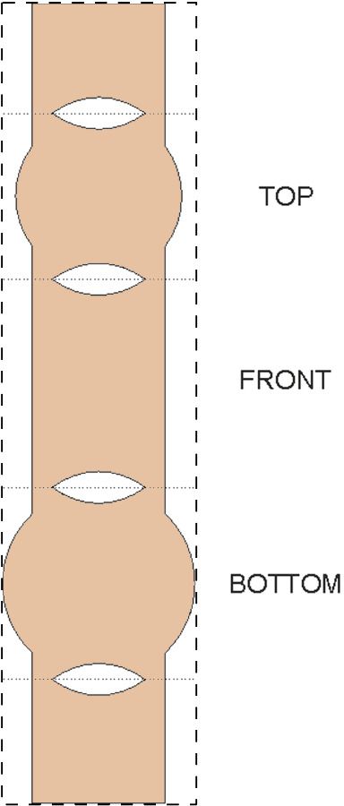 Veredelungsposition Maßgefertigte Kraft-Papierbanderole
