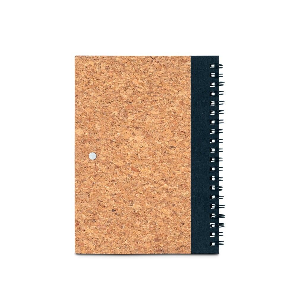 VICENTE B6-Notizbuch aus Kork und recyceltem Polyester (rPET) - schwarz-342