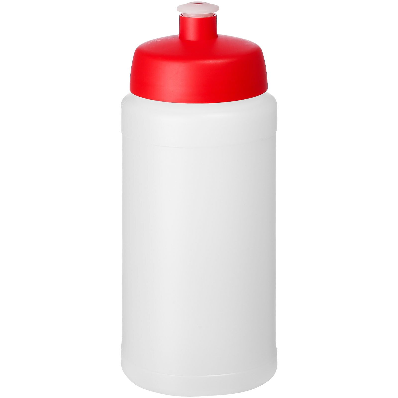 Baseline Plus 500 ml Flasche mit Sportdeckel - transparent -  rot-320