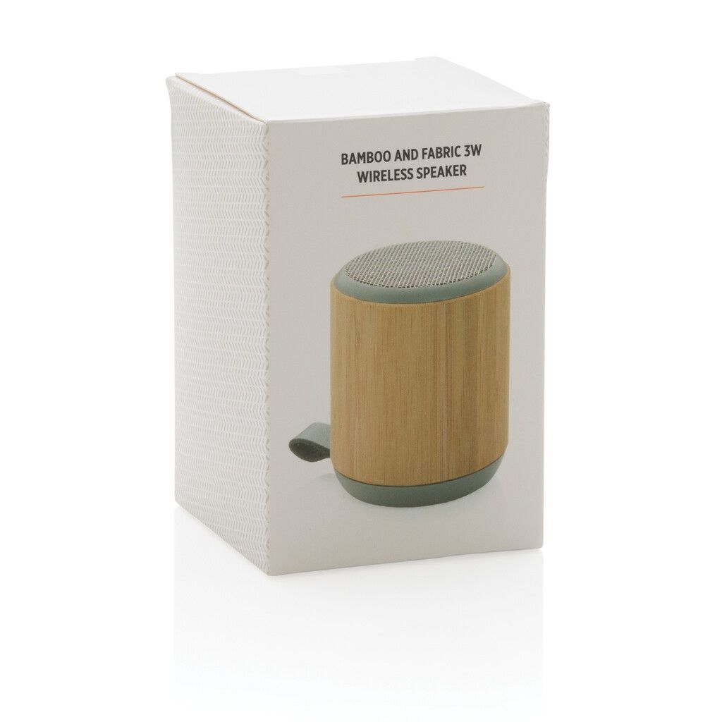 Bambus und Stoff 3W Wireless Speaker - braun-544