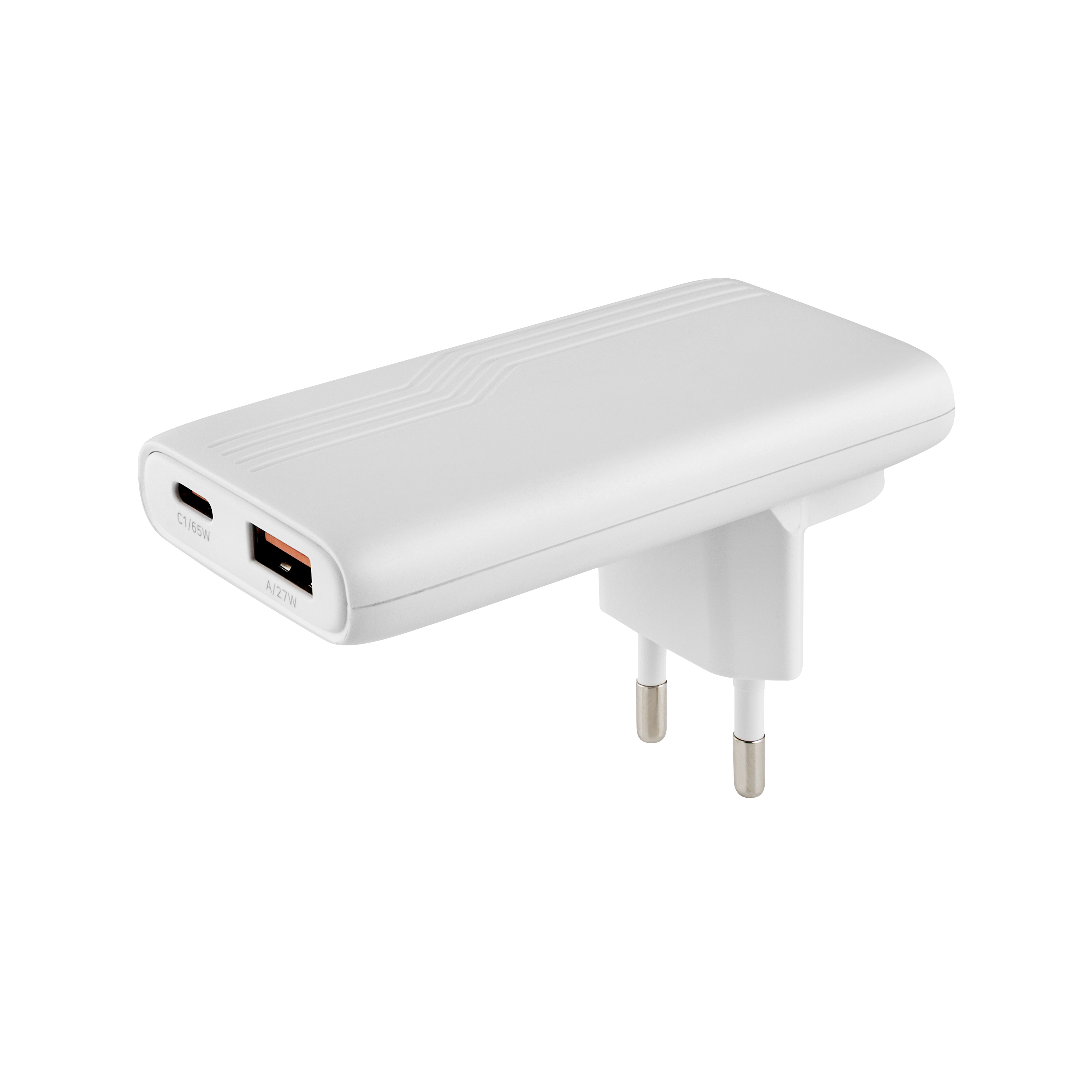 Metmaxx® Wallcharger "SlimChargePro65" - weiß-902