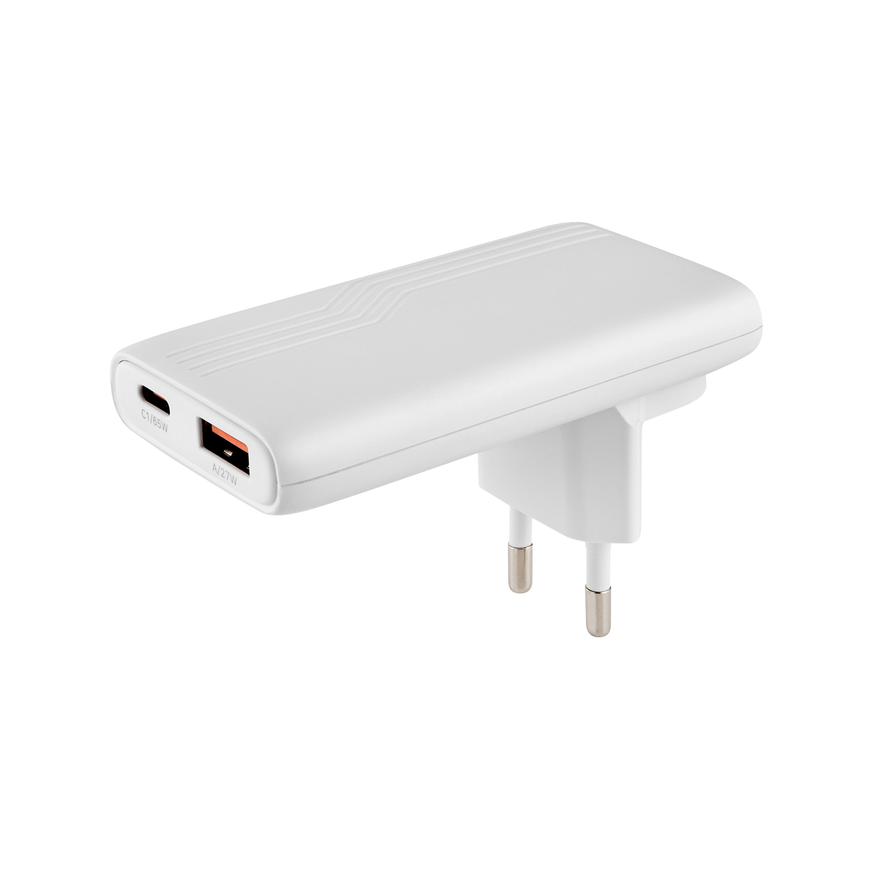 Metmaxx® Wallcharger "SlimChargePro65" - weiß-902
