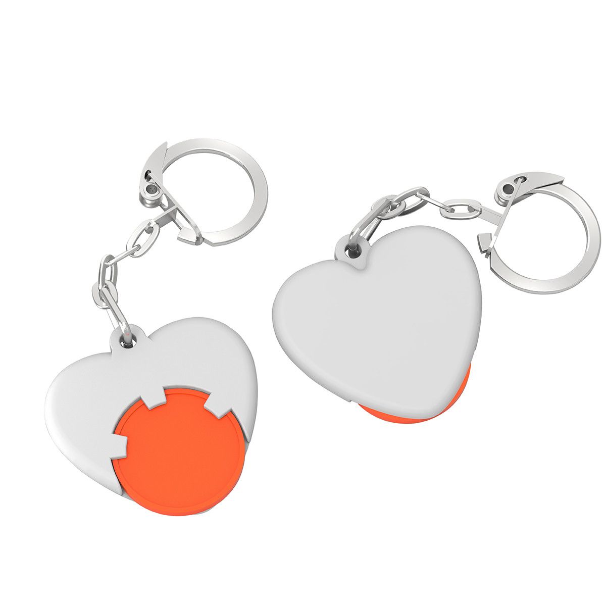 orange - weiß