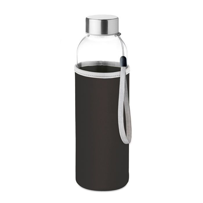 Trinkflasche Glas 500 ml UTAH GLASS - schwarz-905