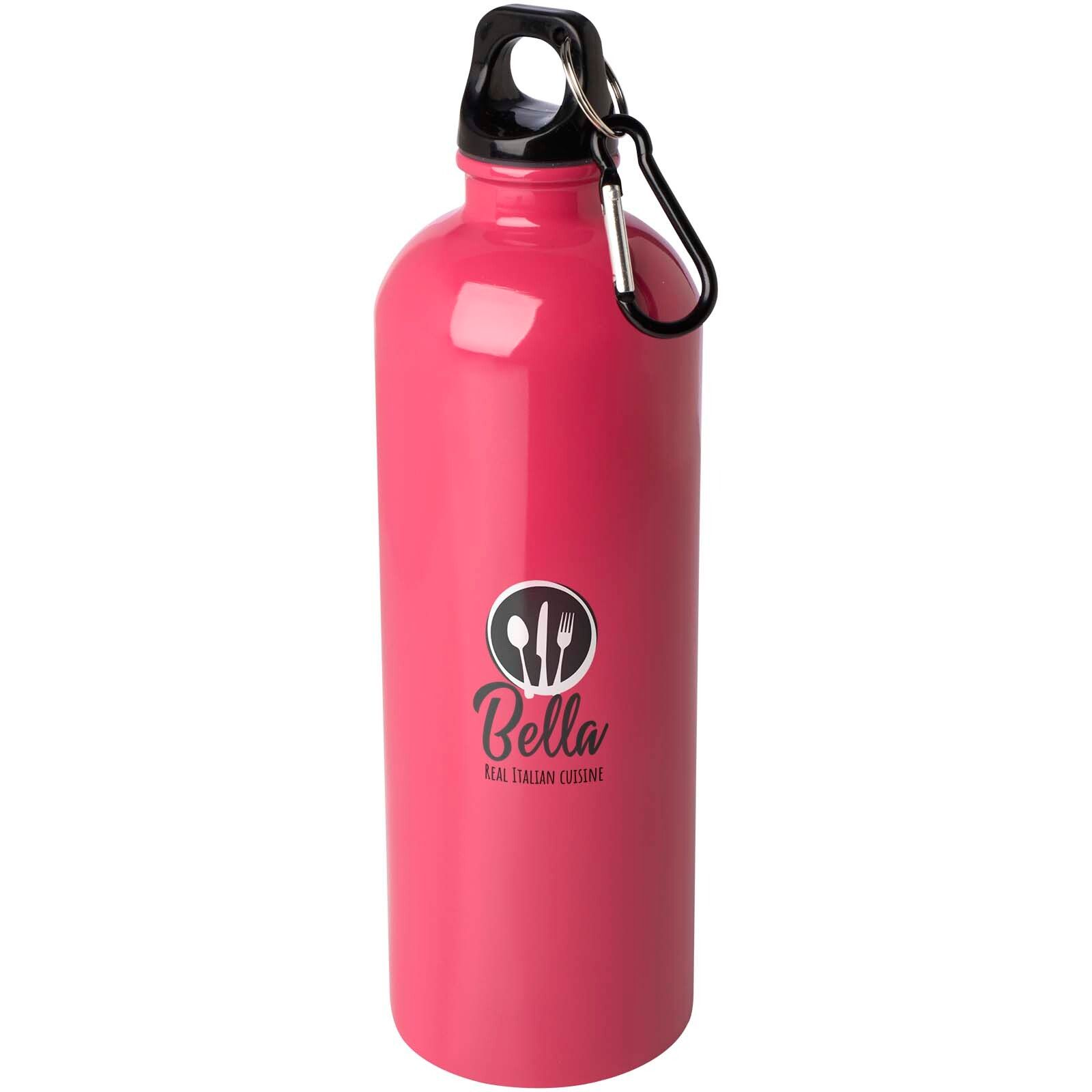 Oregon 750 ml RCS-zertifizierte, einwandige Trinkflasche aus Edelstahl mit Karabinerhaken - magenta-148