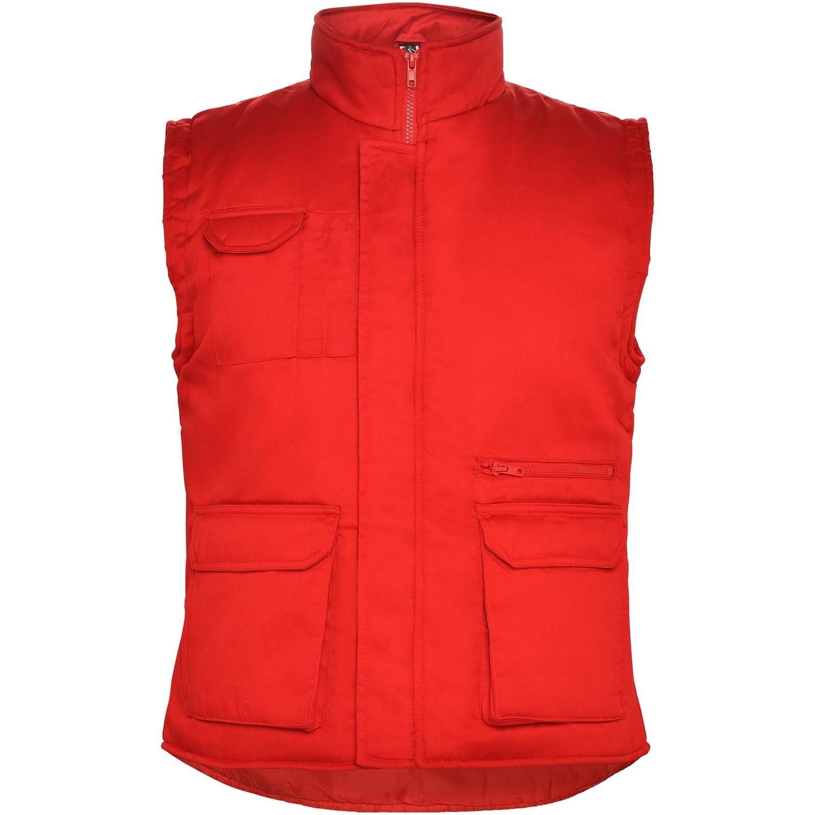Almanzor Vielseitige Thermo Arbeitsweste mit hohem Kragen - rot-581