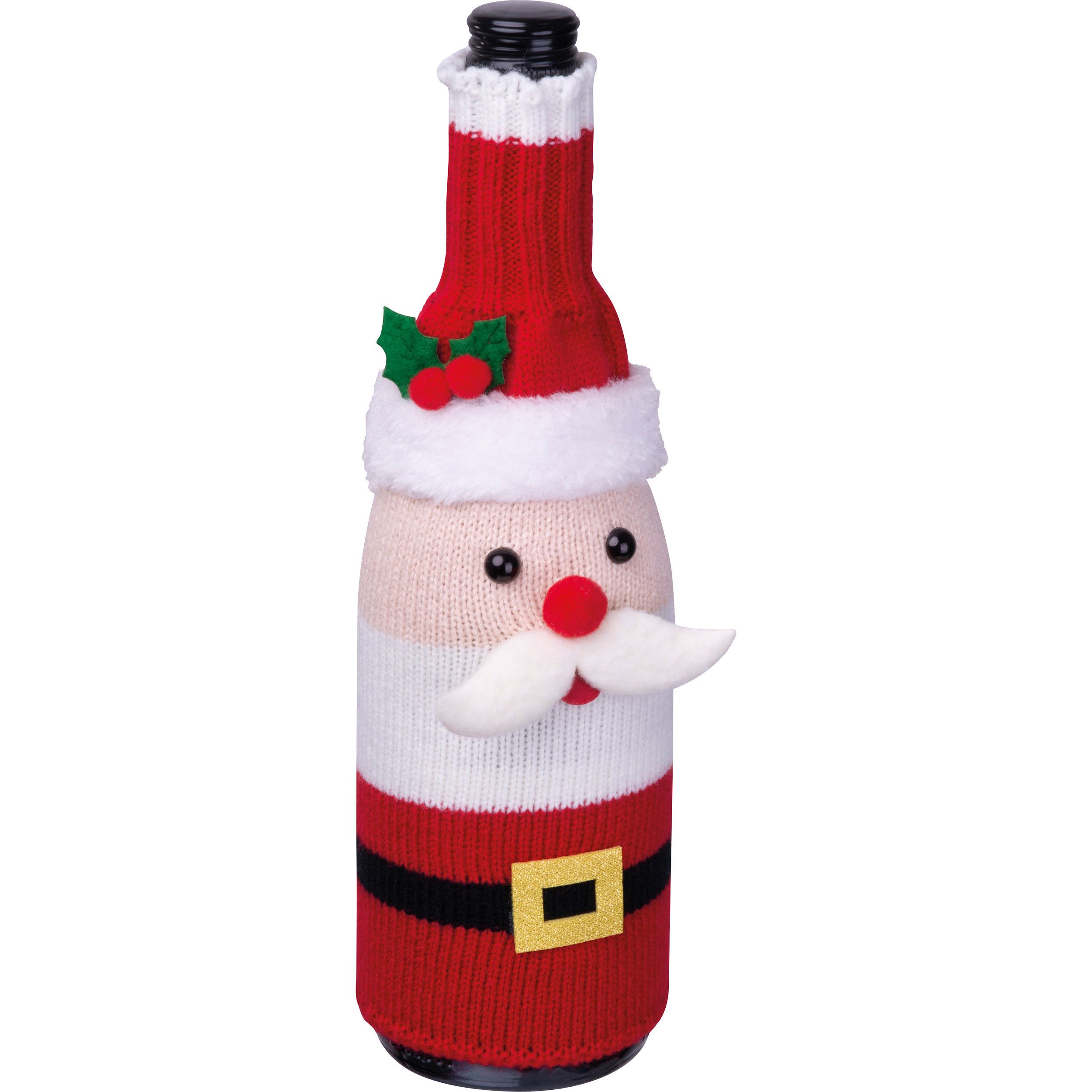 Xmas Weinflaschencover Antarctic - rot-450