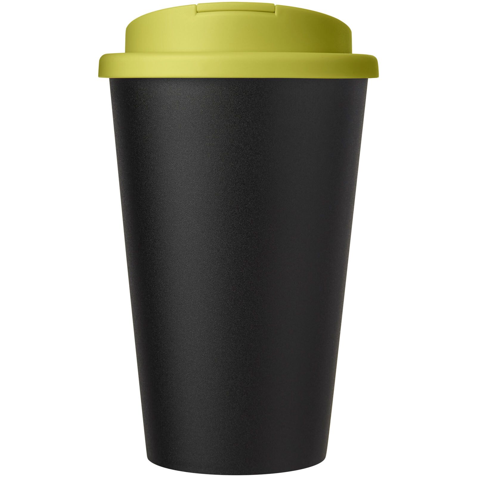 Americano Eco 350 ml recycelter Becher mit auslaufsicherem Deckel - limone -  schwarz-572