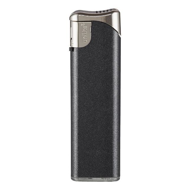 unilite® Elektronik-Feuerzeug U-117 - metallic schwarz-932