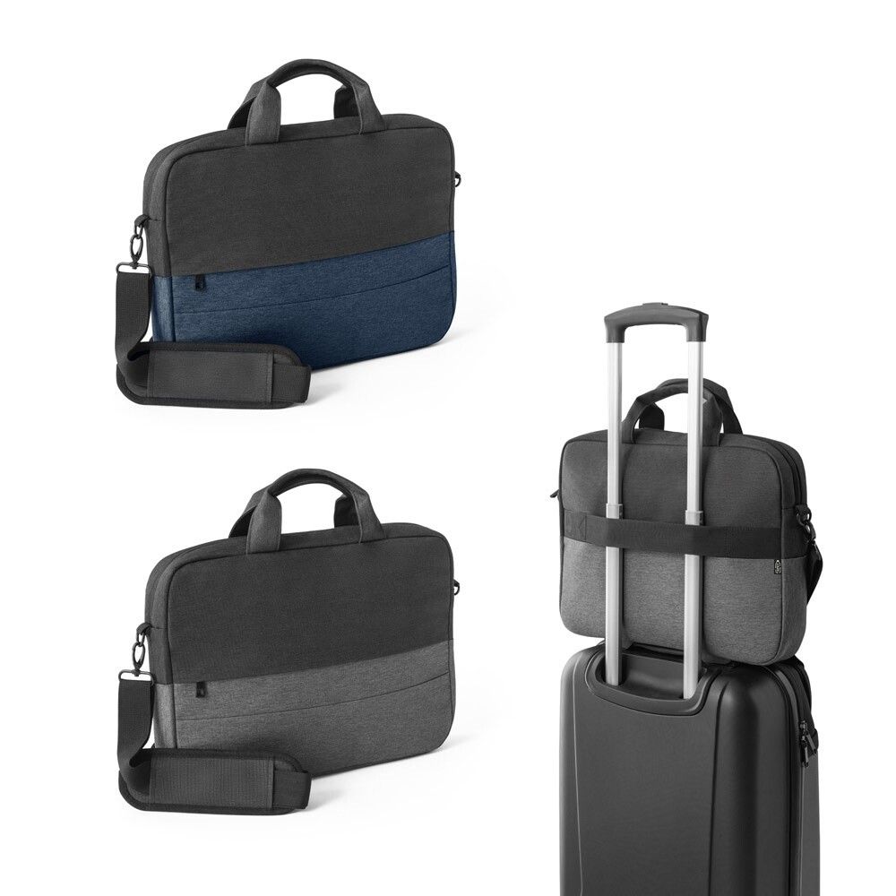 GENOA Gepolsterte Laptoptasche aus recyceltem 600D-Polyester 15“ - grau-228