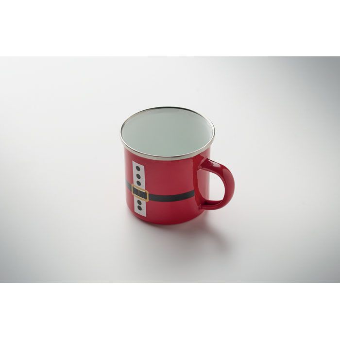 Emaille-Becher 300ml SANTAMEL - rot-392