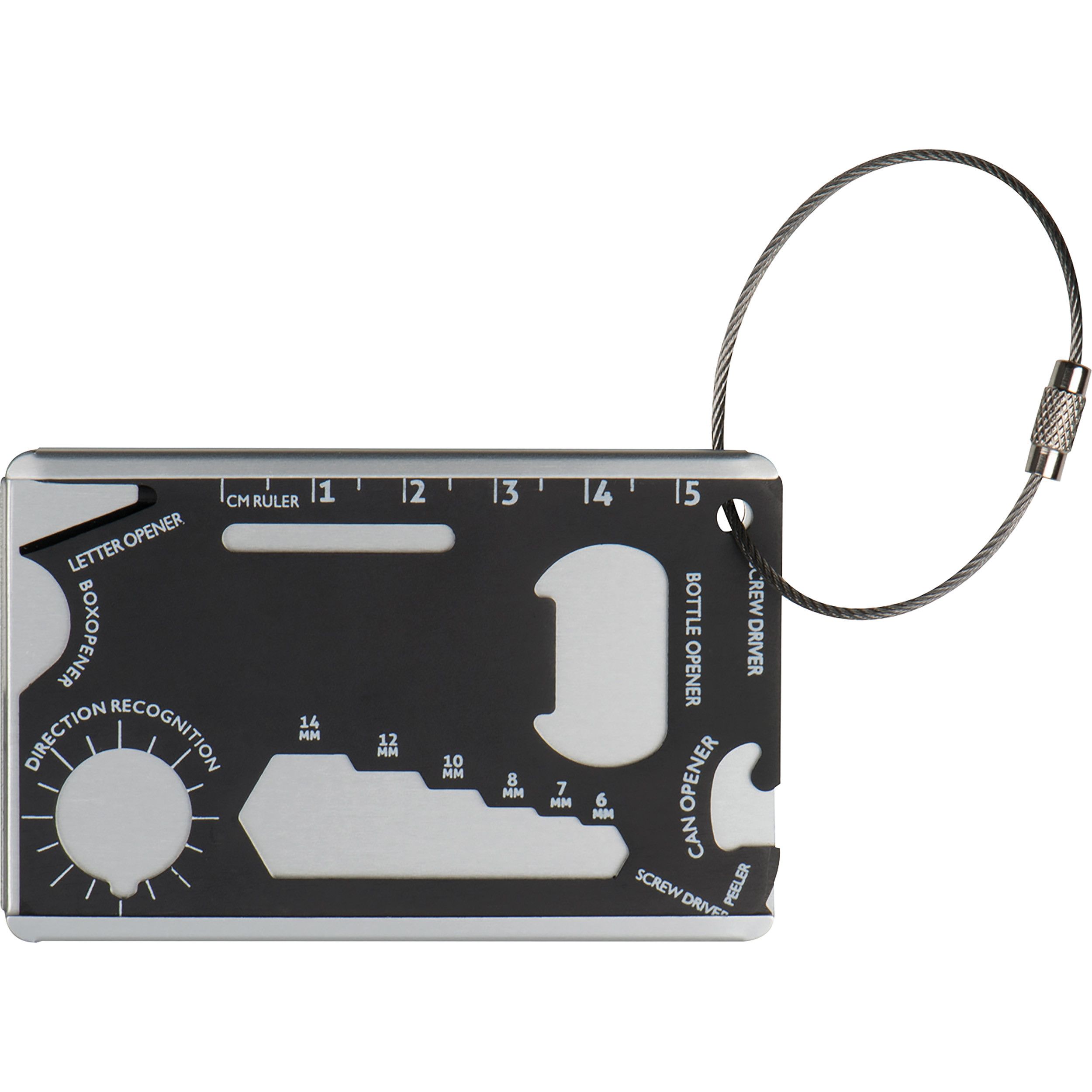 Survival Kofferanhänger aus Aluminium - schwarz-188