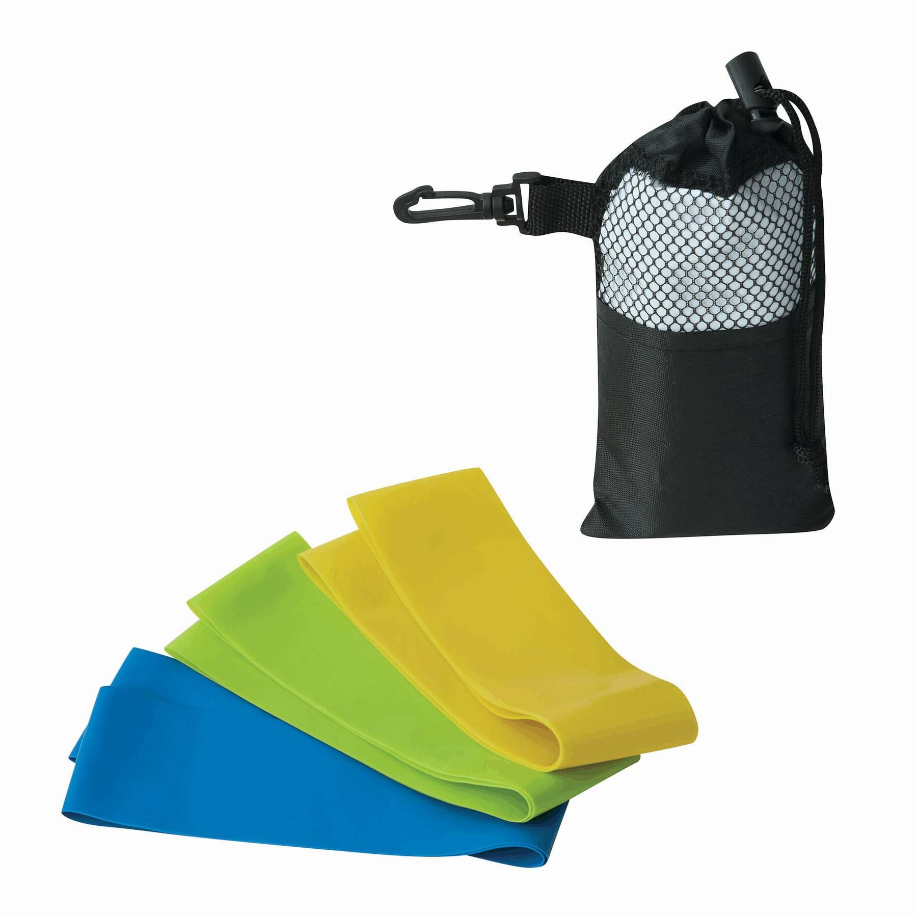 Fitnessbänder SPORTY BAG - blau - gelb - hellgrün-2