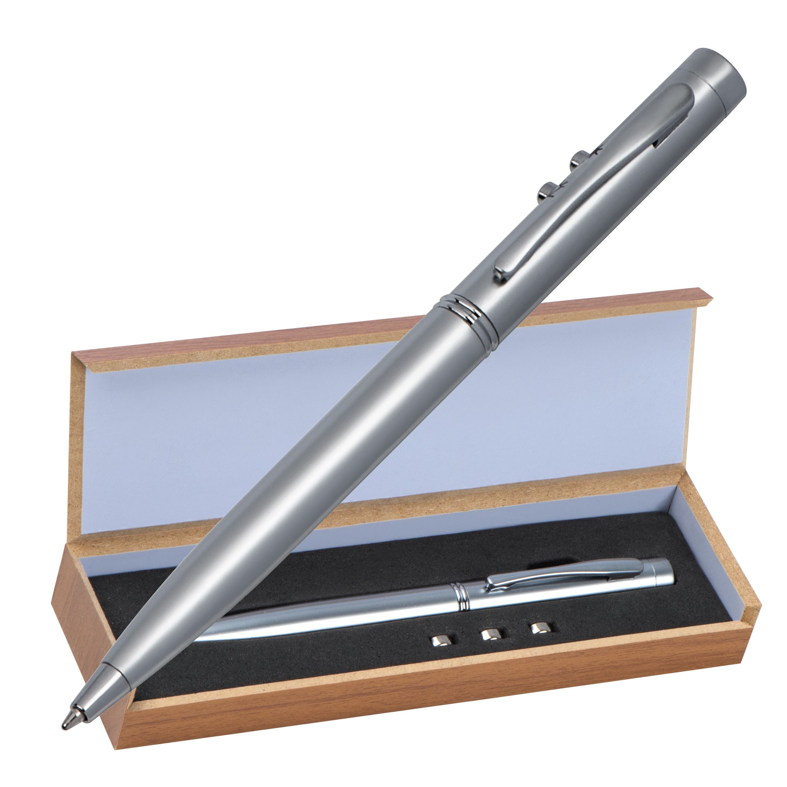 Metall Laserpointer Detroit - silbergrau-293