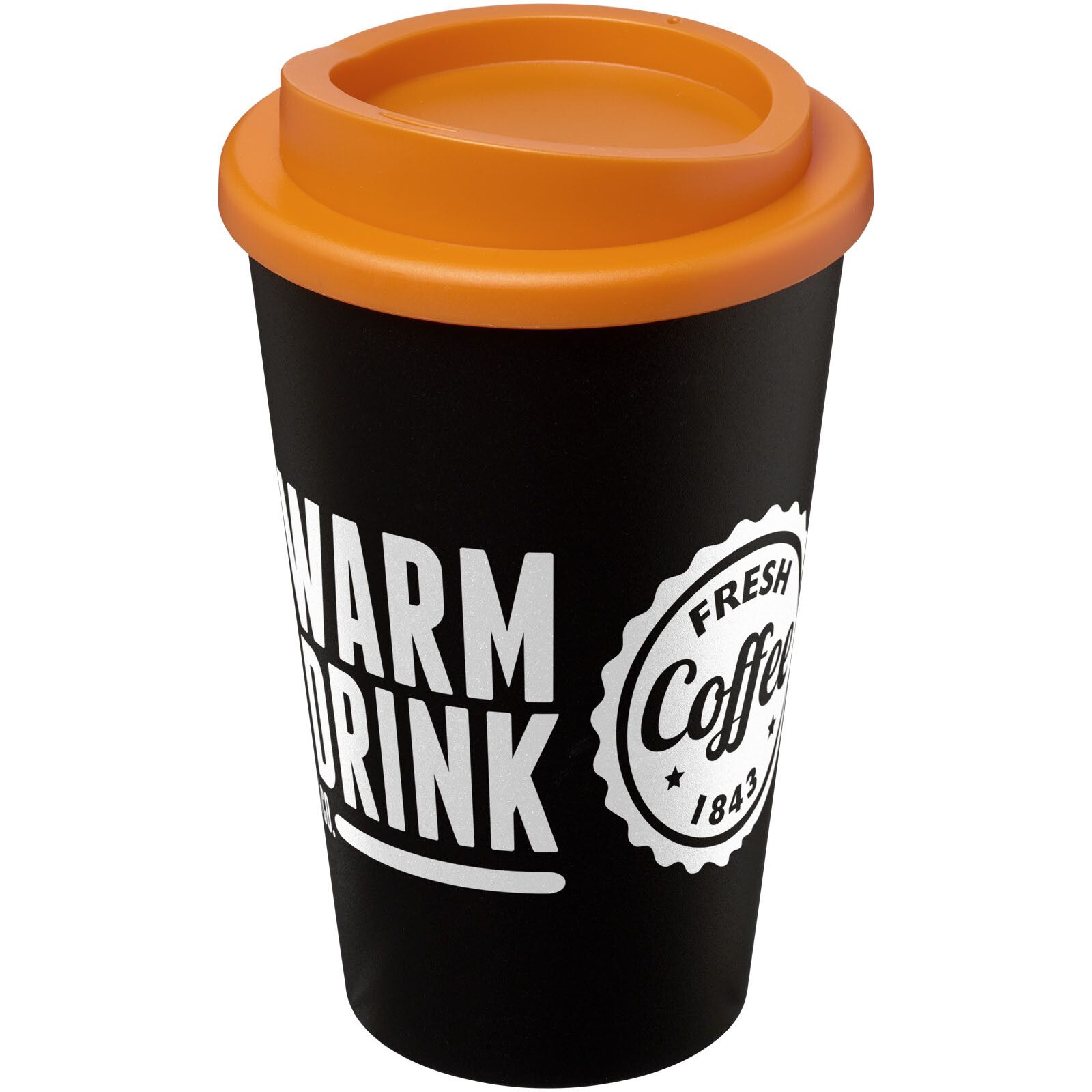 Americano 350 ml Isolierbecher - orange -  schwarz-834