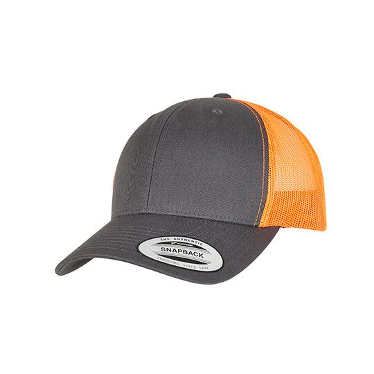 Retro Trucker 2-Tone - charcoal - neon orange-751